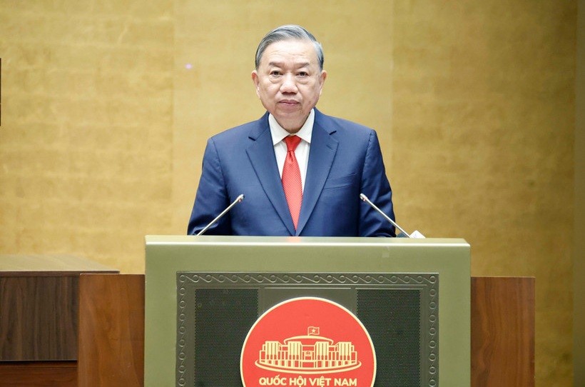 Tổng Bí thư Tô Lâm phát biểu chỉ đạo.