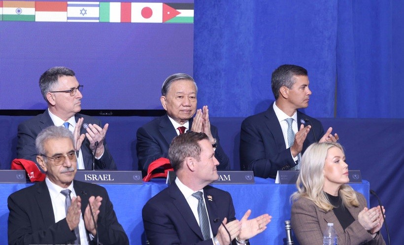 Tổng Bí thư Tô Lâm và các đại biểu dự Phiên khai mạc Hội đồng Hòa bình về Gaza.