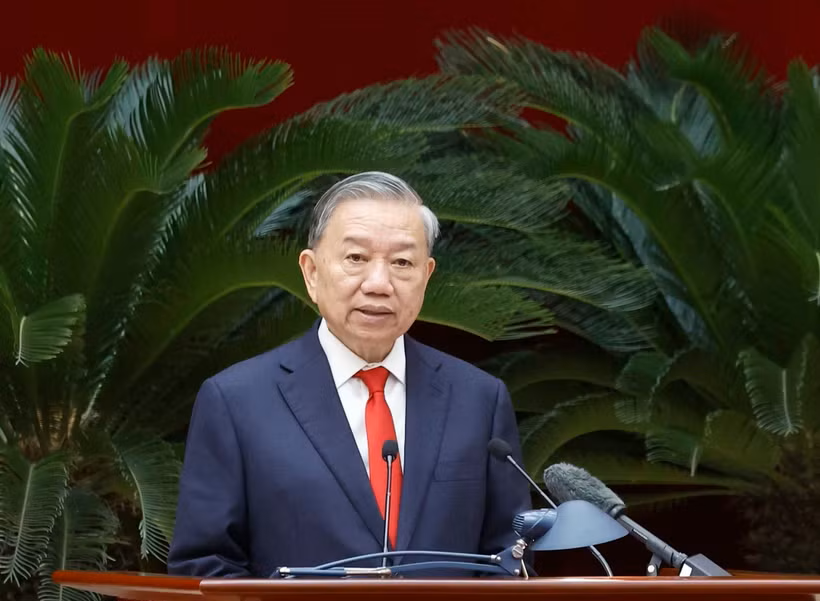 Tổng Bí thư, Chủ tịch nước Tô Lâm phát biểu chỉ đạo.