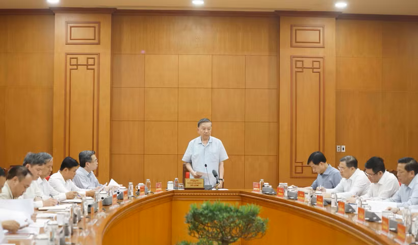 Tổng Bí thư, Chủ tịch nước Tô Lâm phát biểu.