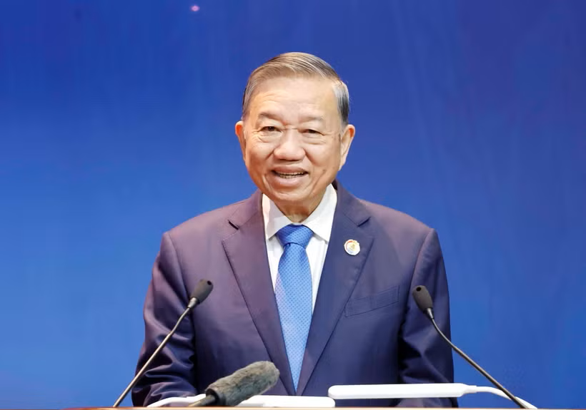 Tổng Bí thư, Chủ tịch nước Tô Lâm phát biểu chỉ đạo Đại hội XIV Công đoàn Việt Nam.