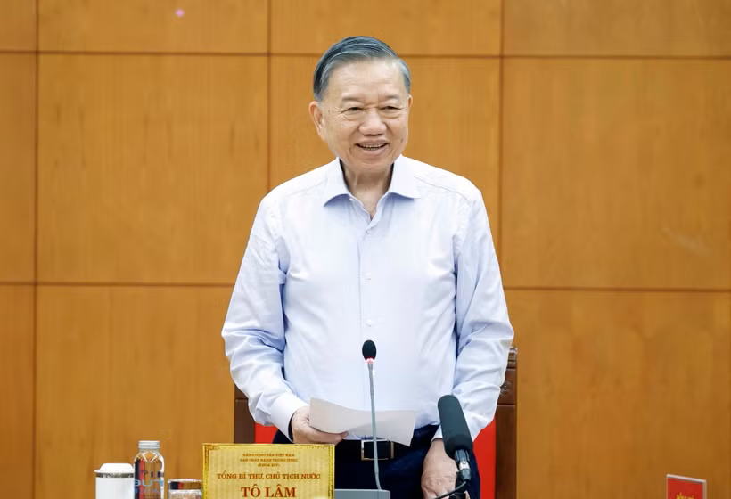 Tổng Bí thư, Chủ tịch nước Tô Lâm phát biểu.