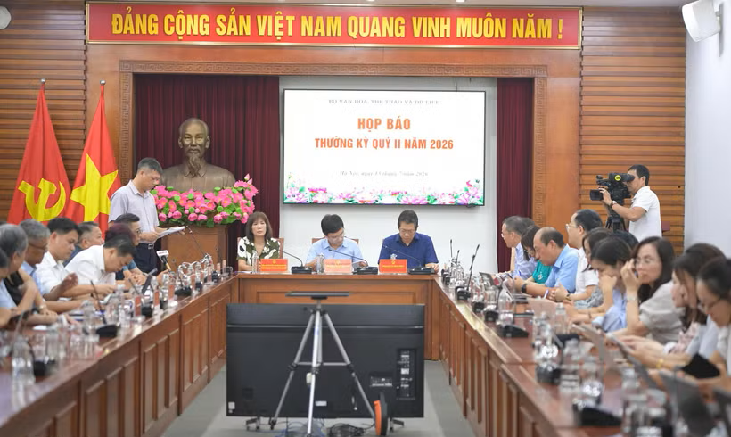 Họp báo thường kỳ của Bộ Văn hóa, Thể thao và Du lịch. 