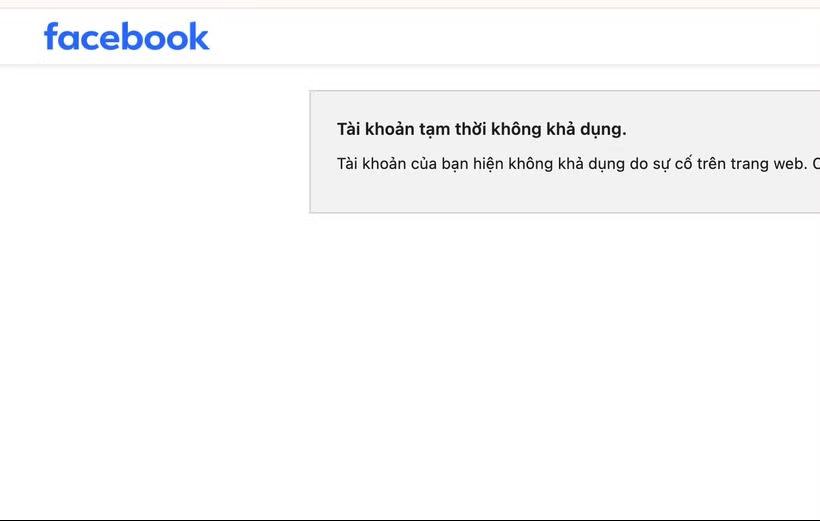 Facebook lại "sập" diện rộng tại Việt Nam