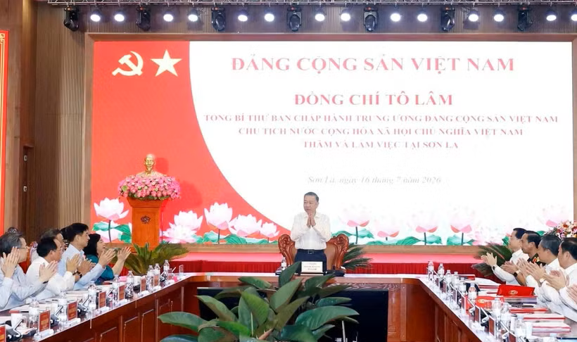 Tổng Bí thư, Chủ tịch nước Tô Lâm làm việc với Ban Thường vụ Tỉnh ủy Sơn La. 