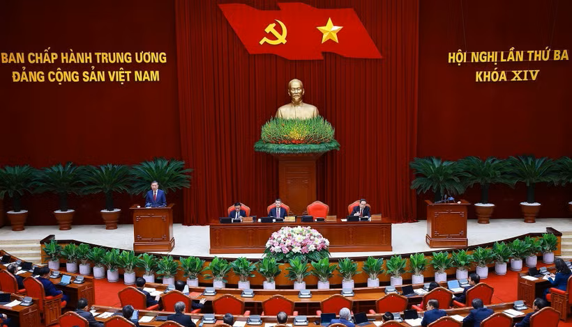 Phiên khai mạc Hội nghị lần thứ ba Ban Chấp hành Trung ương Đảng khóa XIV.
