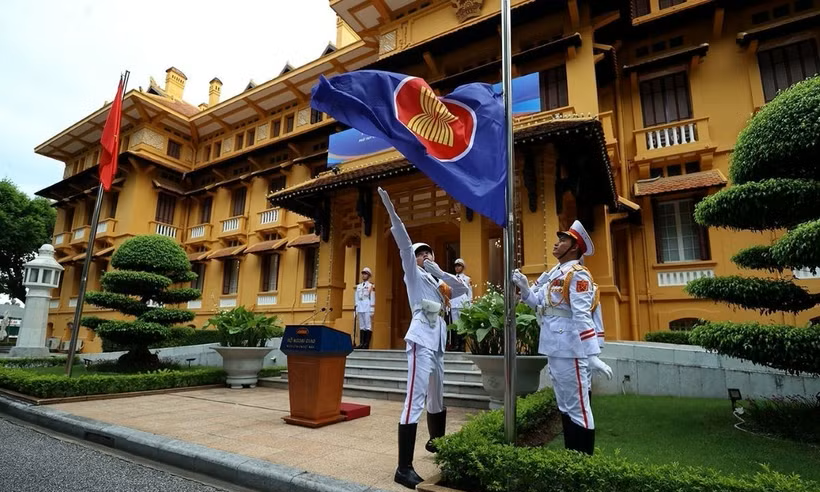 Lễ Thượng cờ ASEAN. 