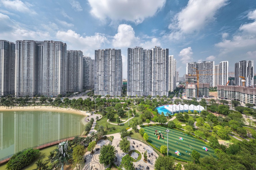 Không gian xanh giàu tiện ích tại Imperia Smart City, nằm trong khu vực đại đô thị phía Tây Hà Nội