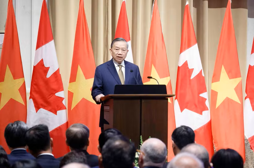 Tổng Bí thư, Chủ tịch nước Tô Lâm phát biểu chính sách "Quan hệ đối tác chiến lược Việt Nam-Canada trong bối cảnh thế giới đầy biến động”.