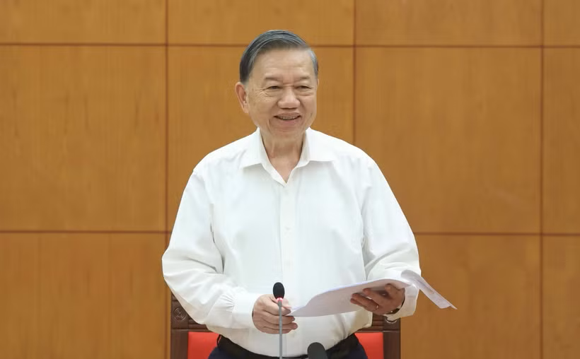 Tổng Bí thư, Chủ tịch nước Tô Lâm phát biểu chỉ đạo. 