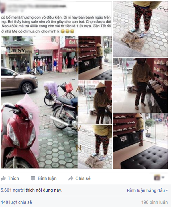 Nặng lòng với món quà Tết của bà mẹ nghèo dành tặng con trai