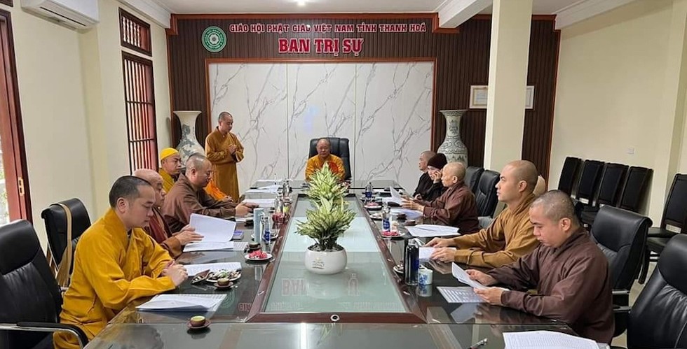 Thường trực Ban Trị sự GHPGVN tỉnh Thanh Hoá triển khai nhiều Phật sự quan trọng