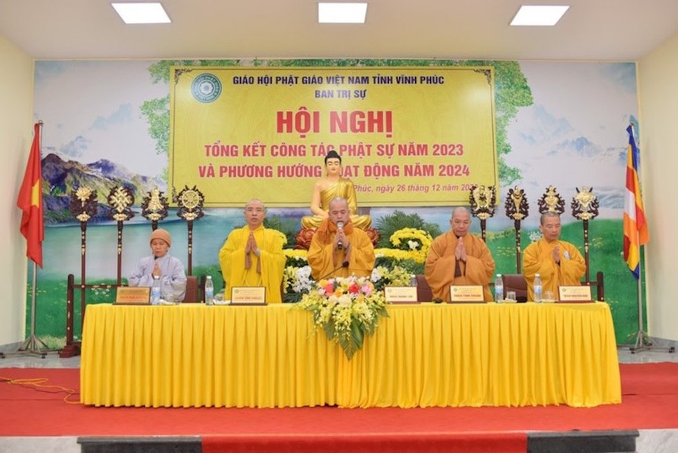 Vĩnh Phúc tổ chức hội nghị tổng kết Phật sự năm 2023