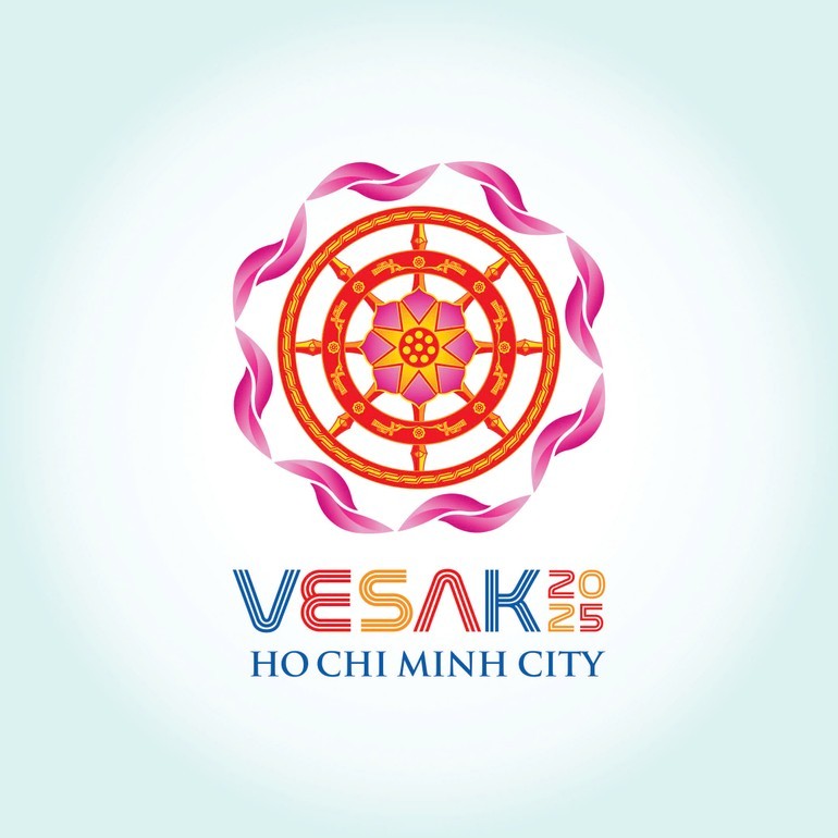 Logo chính thức của Đại lễ Vesak Liên Hợp Quốc 2025 tại Việt Nam