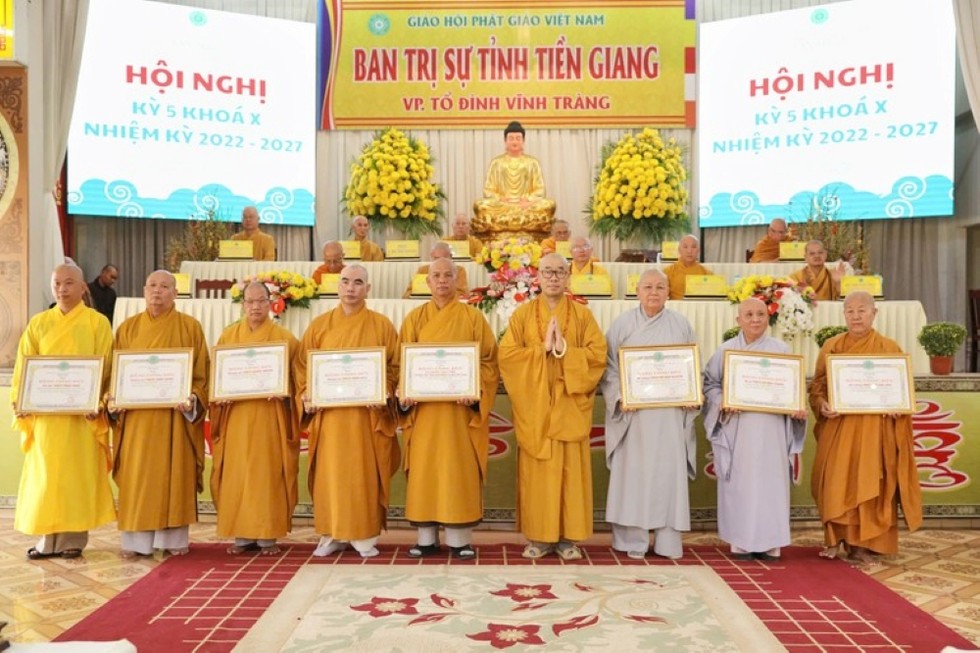 Tiền Giang: Phật giáo tỉnh tổng kết Phật sự năm 2024, hoạt động từ thiện đạt hơn 119 tỷ đồng