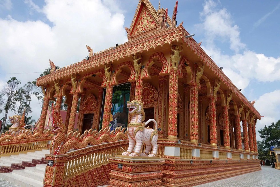 Kiến trúc độc đáo cũng là điểm thu hút ngôi chùa này.