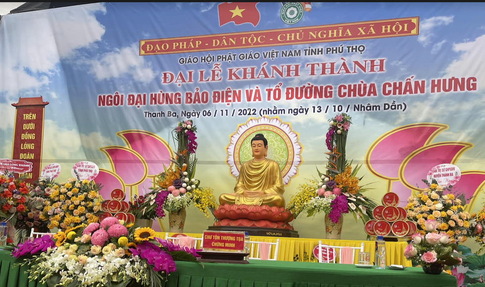 Phú Thọ: Khánh thành Đại hùng Bảo điện chùa Chấn Hưng